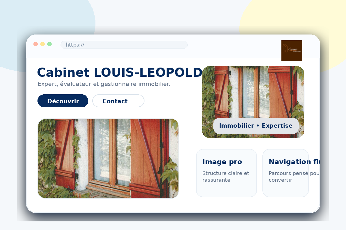 Aperçu rapide du site Serviteur de l’Immobilier